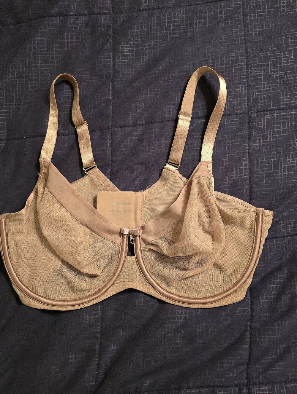 Curvy Couture Beige/Nude Full Coverage Bra